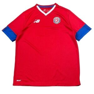 New Balance Costa Rica Soccer Jersey Mens M‎ Football Kit National Team Red